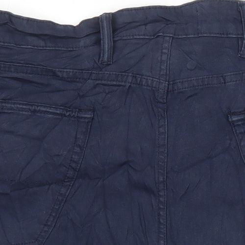 M&S Mens Blue Cotton Bermuda Shorts Size 42 in Regular