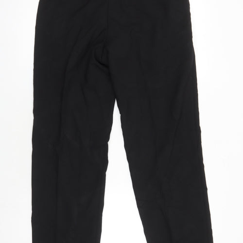 M&S Mens Black Polyester Trousers Size 32 in L26 in Regular