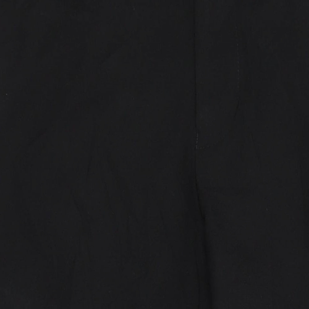 M&S Mens Black Polyester Trousers Size 32 in L26 in Regular