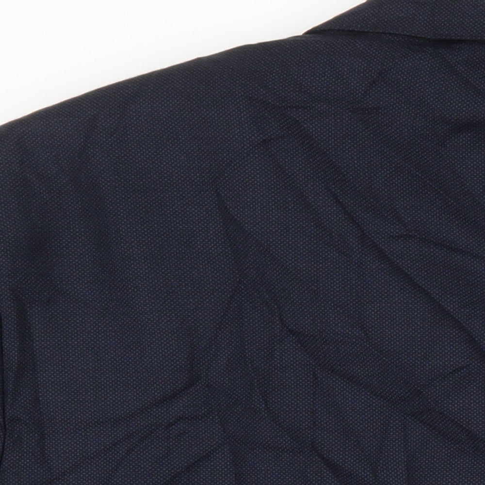 M&S Mens Blue Wool Jacket Suit Jacket Size 46 Regular