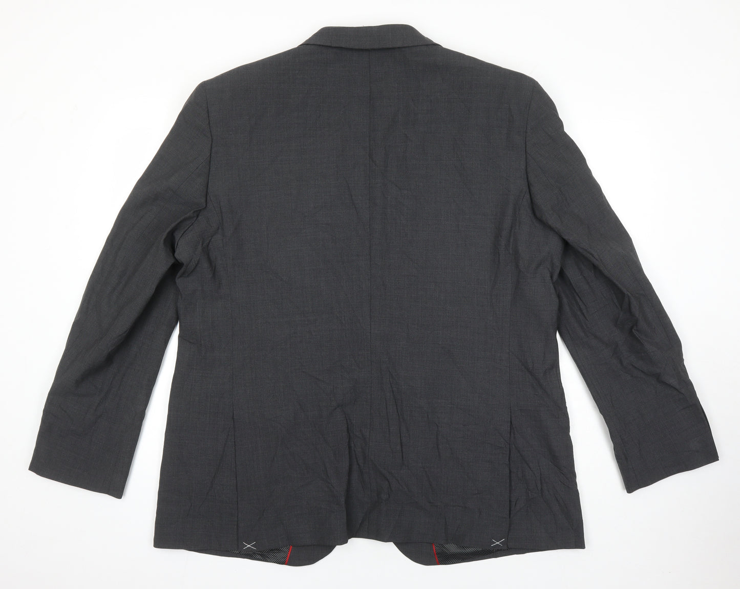M&S Mens Grey Wool Jacket Suit Jacket Size 46 Regular