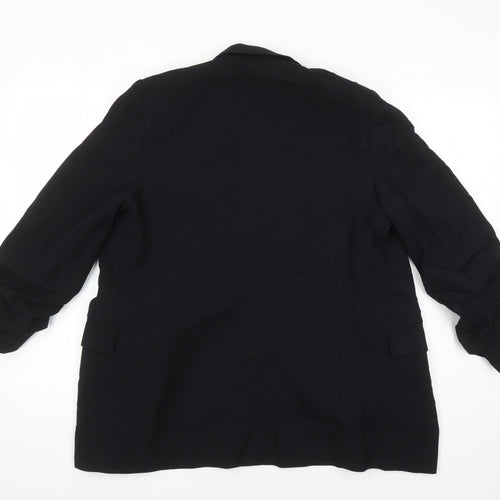 M&S Womens Black Jacket Blazer Size 12