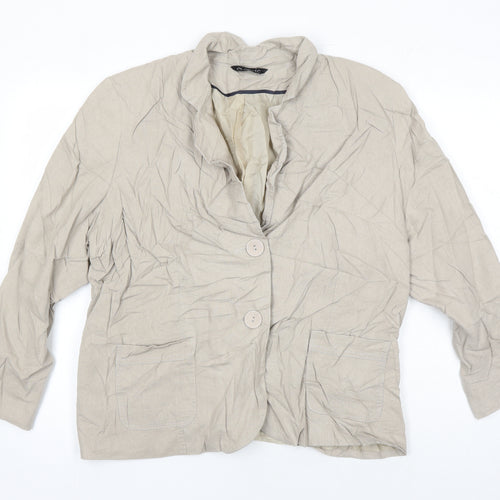 Classic Womens Beige Jacket Size 20