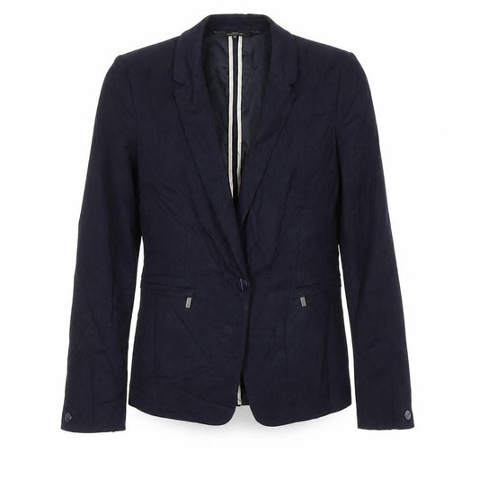 Front view of Next women’s blue jacket blazer, size UK 8