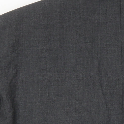 M&S Mens Grey Wool Jacket Blazer Size 38 Regular
