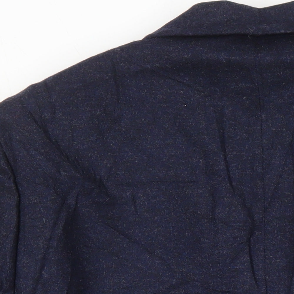 M&S Womens Blue Jacket Blazer Size 8