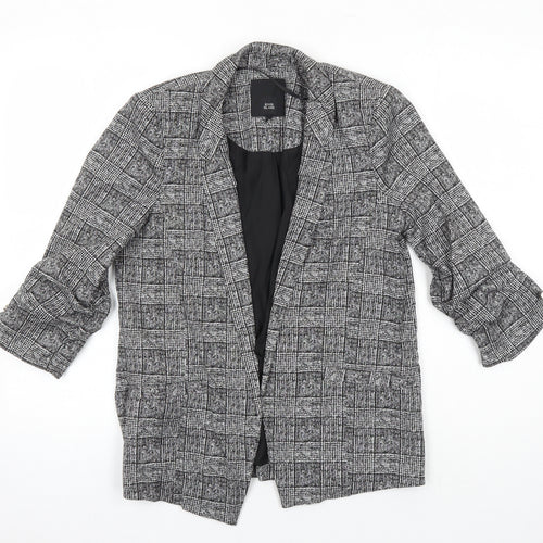 River Island Womens Multicoloured Check Jacket Blazer Size 8