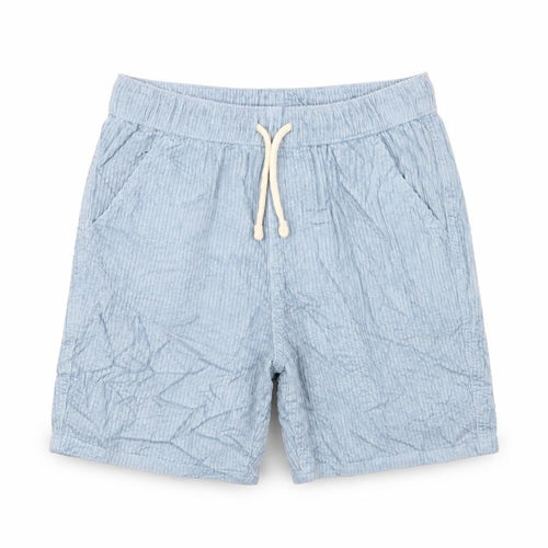 Marks and Spencer Boys Blue Cotton Bermuda Shorts Size 11-12 Years Regular Drawstring - Adjustable Waist