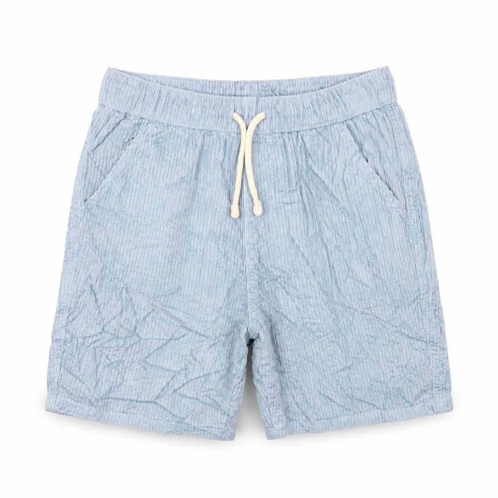 Marks and Spencer Boys Blue Cotton Bermuda Shorts Size 11-12 Years Regular Drawstring - Adjustable Waist