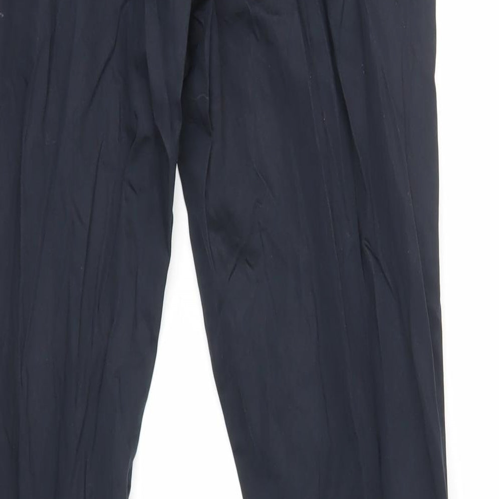 Paul Smith Womens Blue Cotton Dress Pants Trousers Size 34 in L31 in Regular Zip - Zip Detail