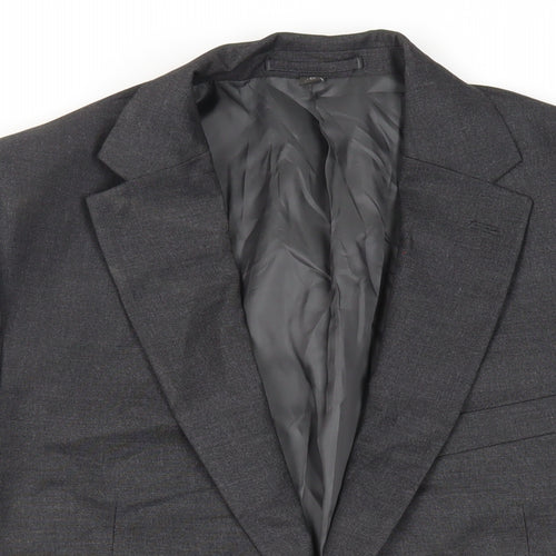Marks and Spencer Mens Grey Polyester Jacket Suit Jacket Size 44 Regular