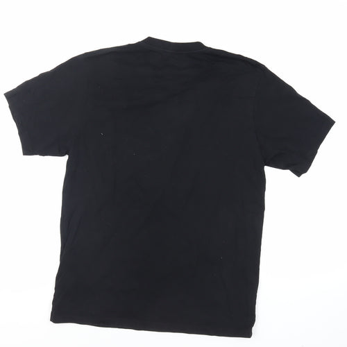KENZO Womens Black Cotton Basic T-Shirt Size L Crew Neck - Logo
