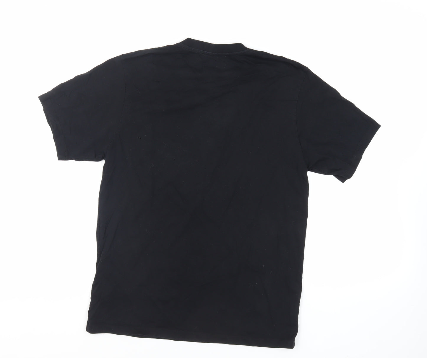KENZO Womens Black Cotton Basic T-Shirt Size L Crew Neck - Logo