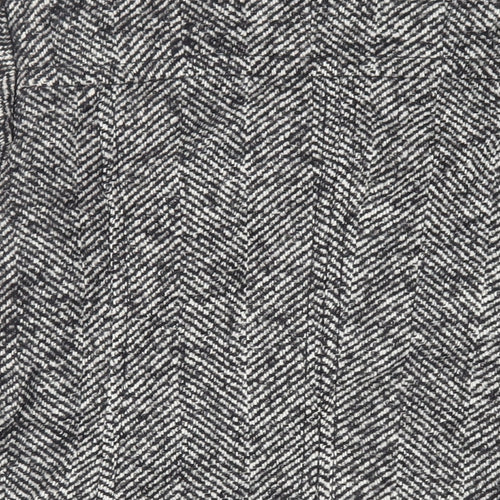 Basler Womens Grey Herringbone Tweed Overcoat Size M