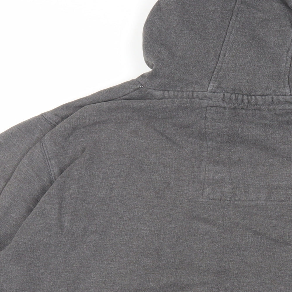 Tokyo Laundry Mens Grey Cotton Pullover Hoodie Size L - Logo