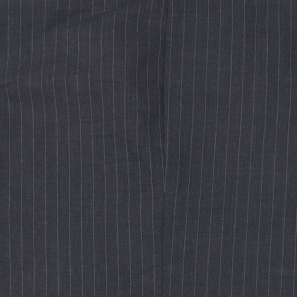 Marks and Spencer Mens Grey Striped Wool Jacket Suit Jacket Size 40 Regular
