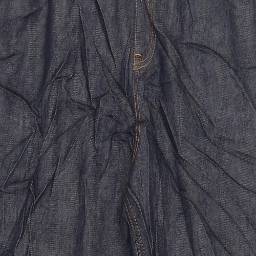 Autograph Womens Blue Cotton Tapered Jeans Size 22 L28 in Regular Zip