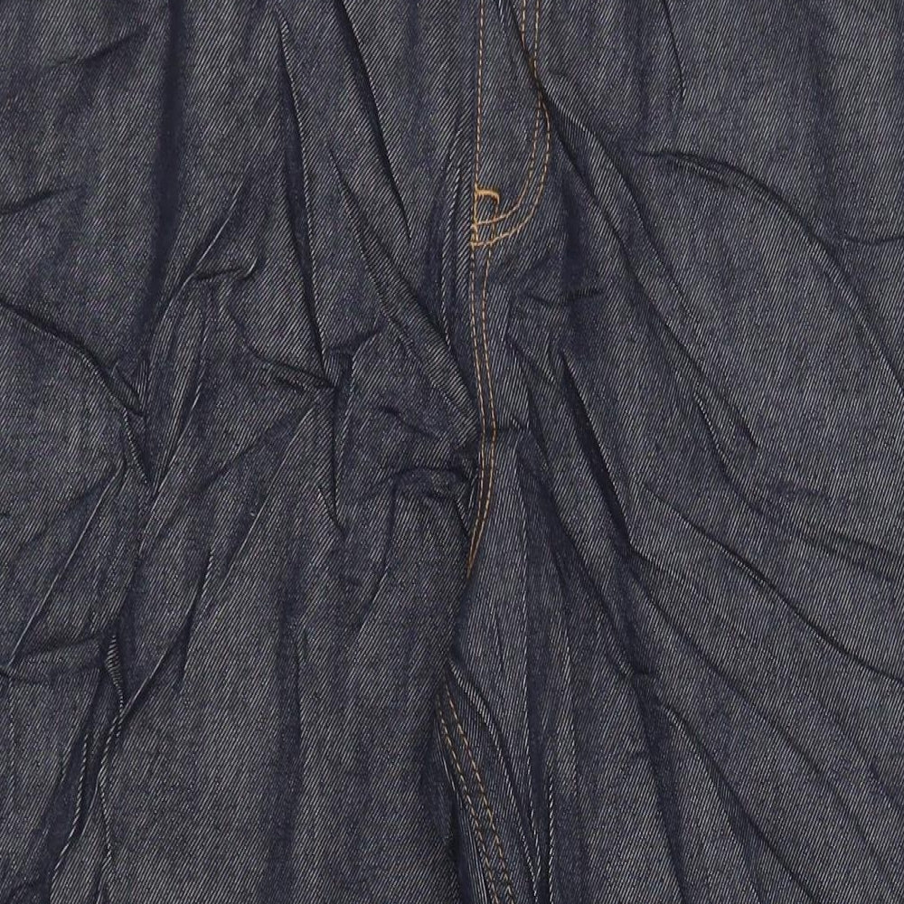 Autograph Womens Blue Cotton Tapered Jeans Size 22 L28 in Regular Zip
