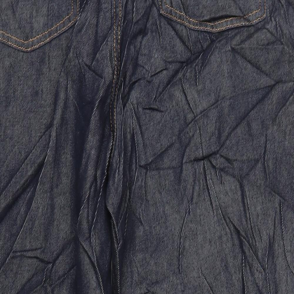 Autograph Womens Blue Cotton Tapered Jeans Size 22 L28 in Regular Zip