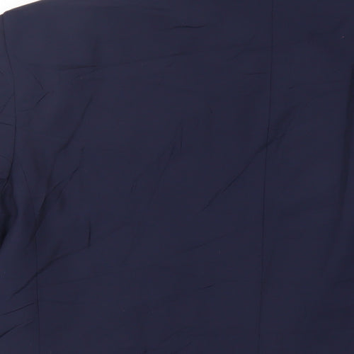 Marks and Spencer Mens Blue Wool Jacket Suit Jacket Size 42 Regular