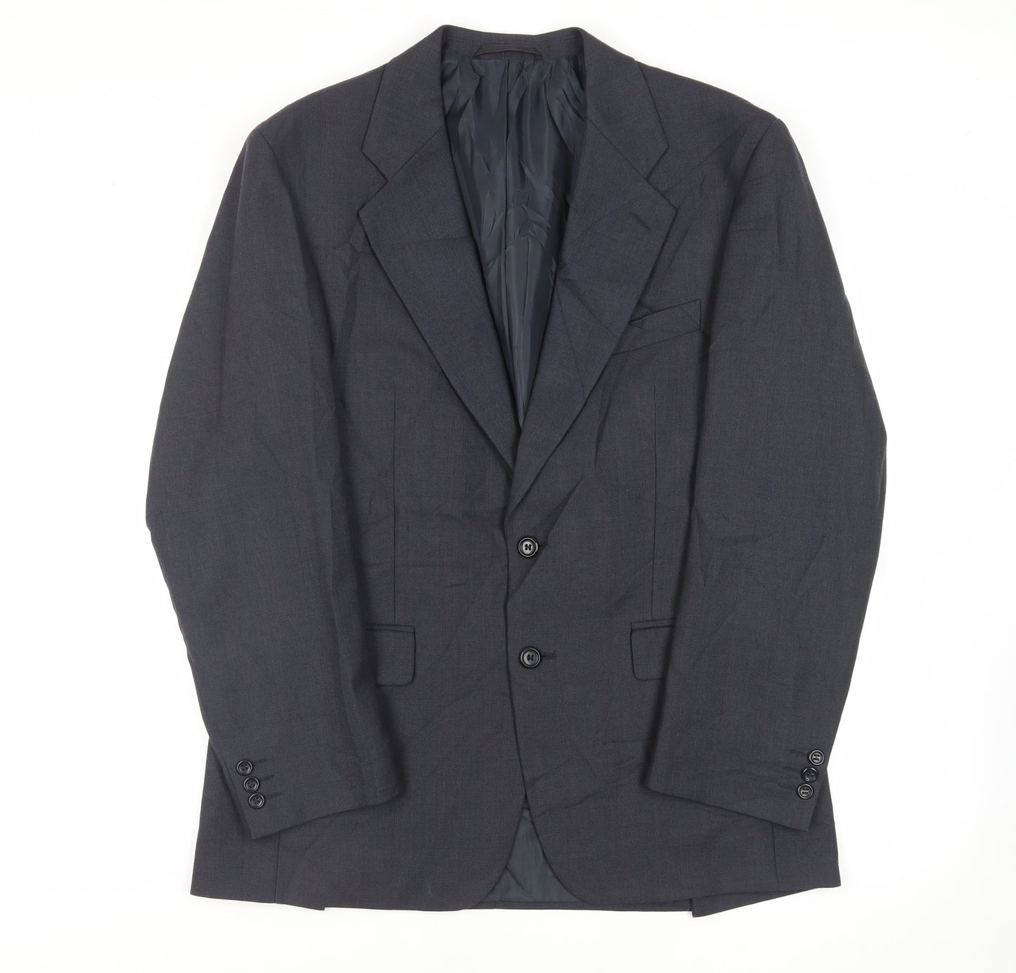 Debenhams Mens Blue Striped Polyester Jacket Suit Jacket Size 40 Regular