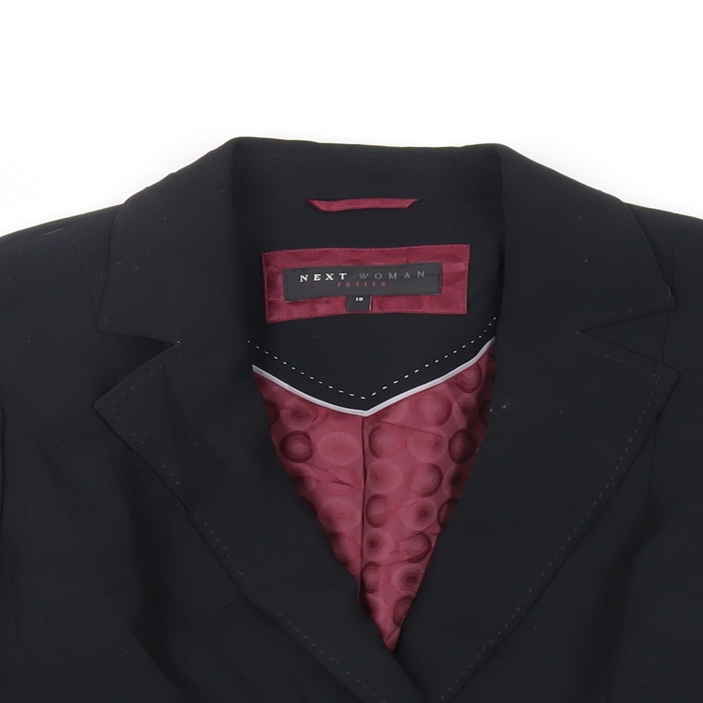 NEXT Womens Black Jacket Blazer Size 10 Button