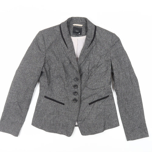 NEXT Womens Grey Jacket Blazer Size 12 Button
