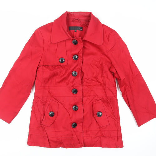 NEXT Womens Red Jacket Size 12 Button