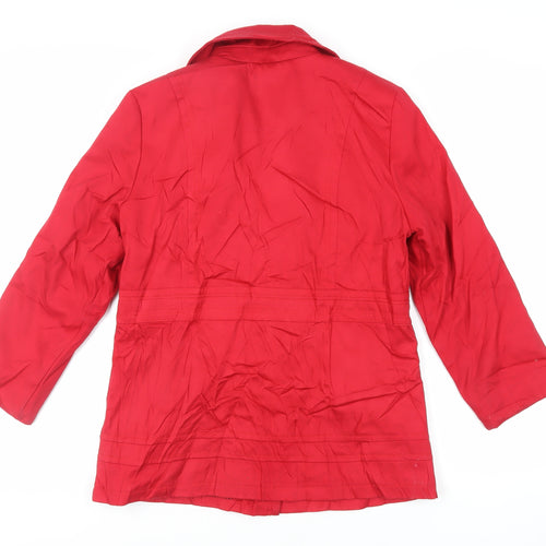 NEXT Womens Red Jacket Size 12 Button