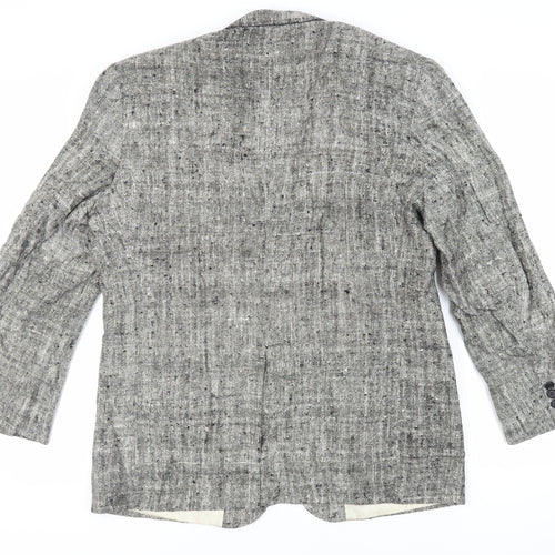 TownCraft Mens Grey Polyester Jacket Blazer Size 46 Regular