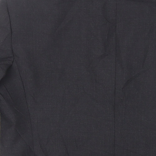 John Lewis Mens Black Polyester Jacket Suit Jacket Size 40 Regular