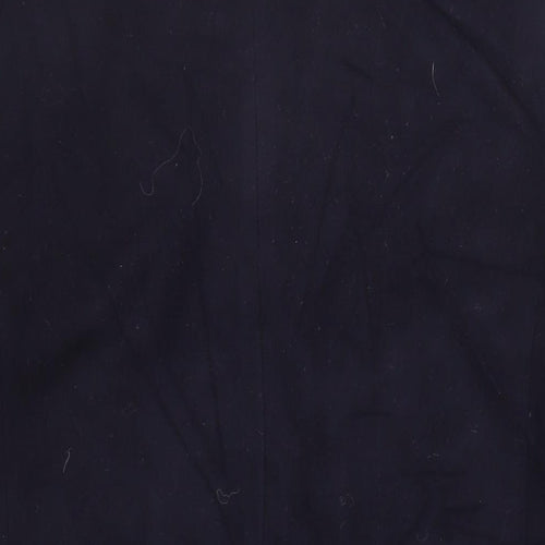 London Fog Womens Blue Overcoat Coat Size L Button - Vintage