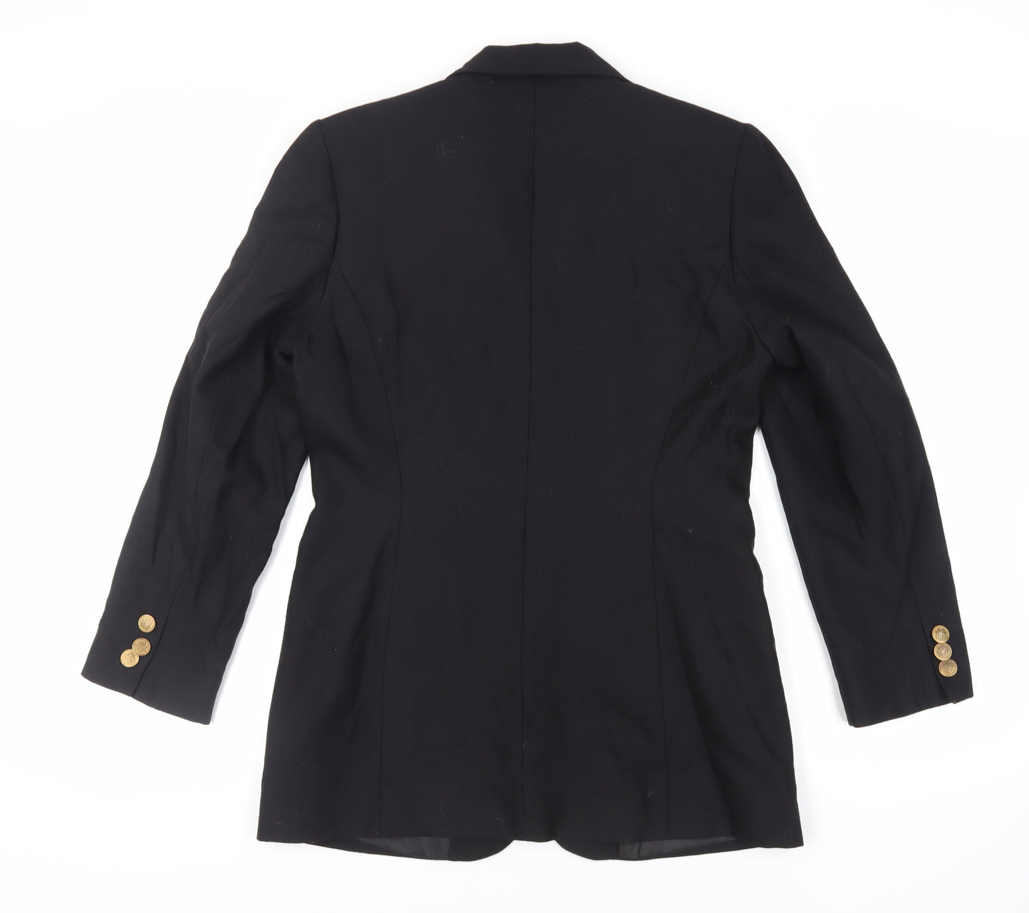 CONTEXT Womens Black Jacket Blazer Size 12 Button