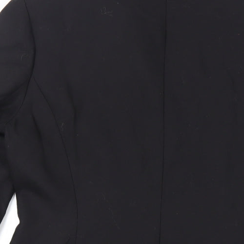 CONTEXT Womens Black Jacket Blazer Size 12 Button