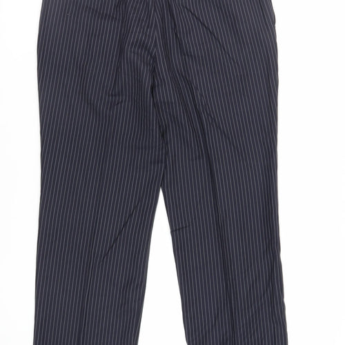 NEXT Mens Blue Wool Dress Pants Trousers Size 36 in L29 in Regular Zip