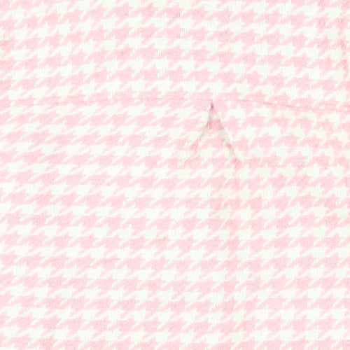 Simply Be Womens Pink Geometric Jacket Size 14 Button