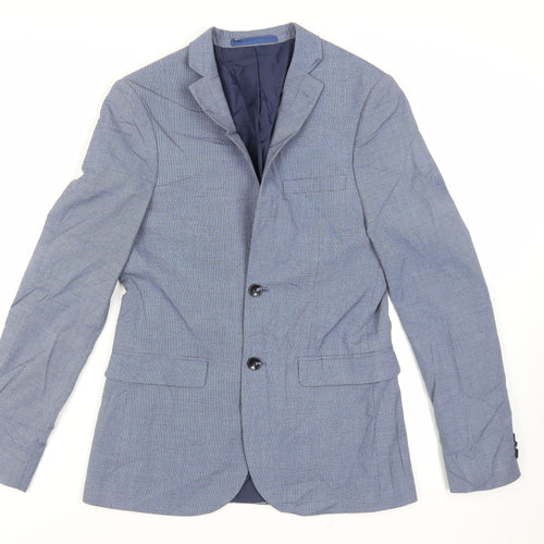 Marks and Spencer Mens Blue Polyester Jacket Suit Jacket Size 36 Regular