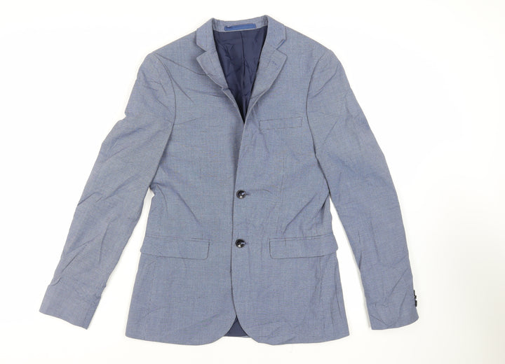 Marks and Spencer Mens Blue Polyester Jacket Suit Jacket Size 36 Regular