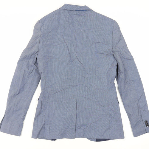 Marks and Spencer Mens Blue Polyester Jacket Suit Jacket Size 36 Regular