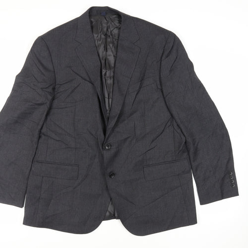 Marks and Spencer Mens Grey Wool Jacket Suit Jacket Size 44 Regular