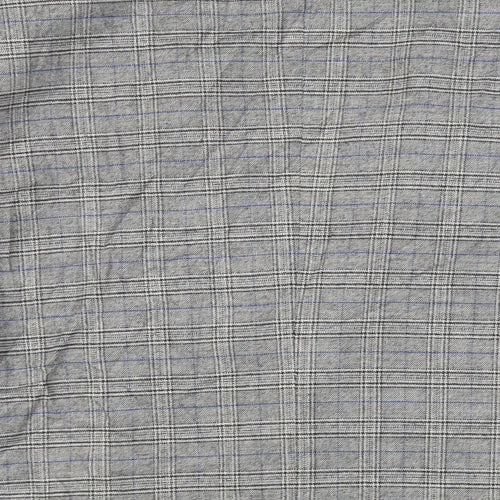 River Island Mens Grey Plaid Polyester Jacket Blazer Size 44 Regular