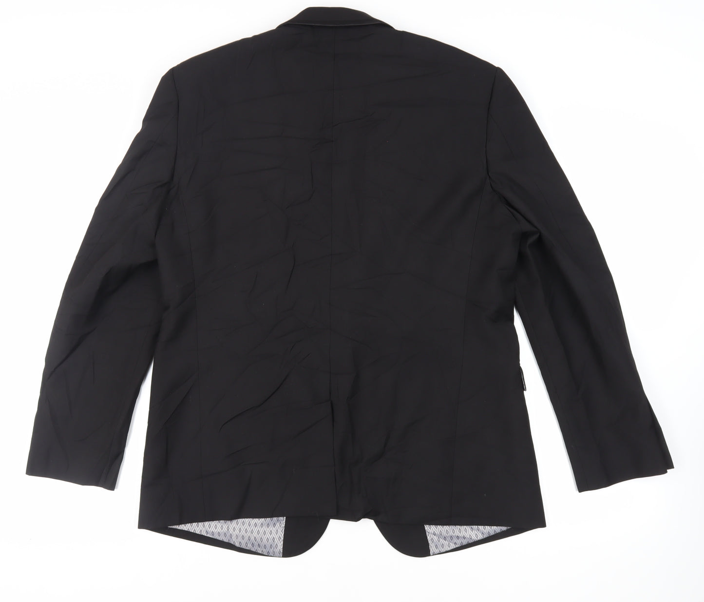 Skopes Mens Black Polyester Jacket Suit Jacket Size 42 Regular