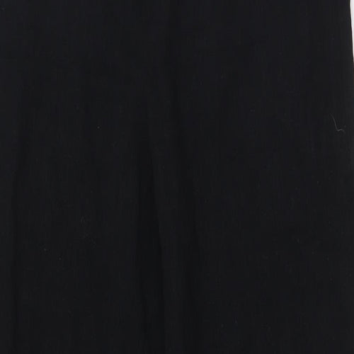 ASOS Womens Black Viscose Trousers Size 8 L38 in Regular Zip