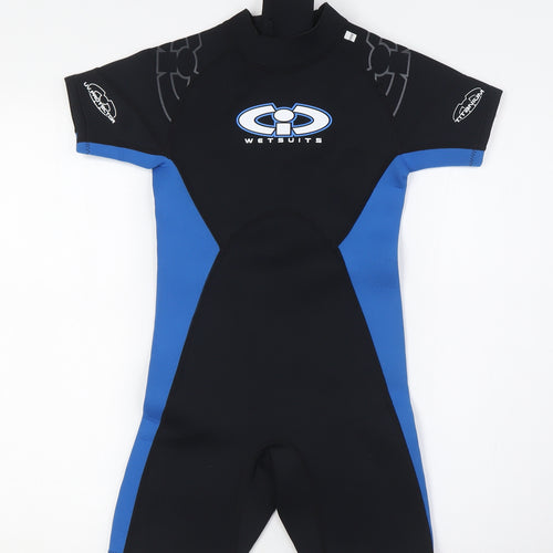 CIC Girls Black Polyester Jumpsuit One-Piece Size 9 Years L7 in Zip - Wet Suit