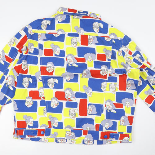 Ninemoo Womens Multicoloured Jacket Size L Button - Face Fabric
