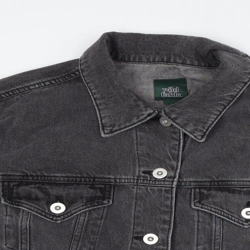 Wild Fable Mens Black Jacket Size S Button