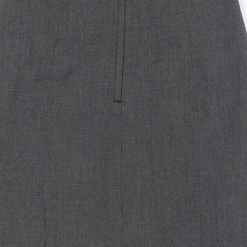 H&M Womens Grey Polyester Straight & Pencil Skirt Size 10 Zip
