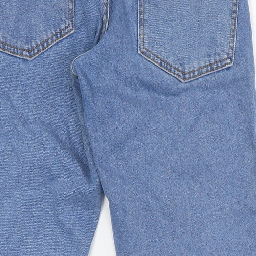 ASOS Mens Blue Cotton Straight Jeans Size 32 in L27 in Regular Zip