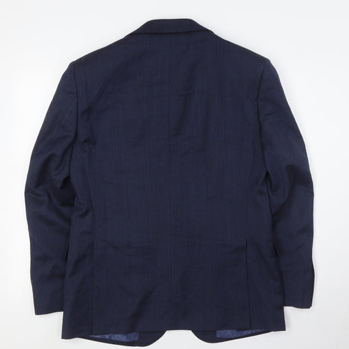 Marks and Spencer Mens Blue Wool Jacket Suit Jacket Size 38 Regular