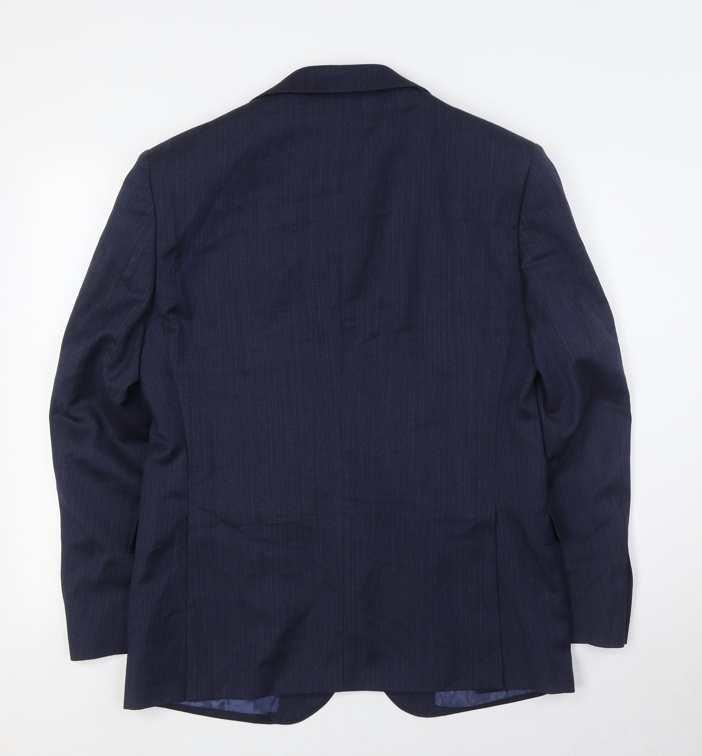 Marks and Spencer Mens Blue Wool Jacket Suit Jacket Size 38 Regular
